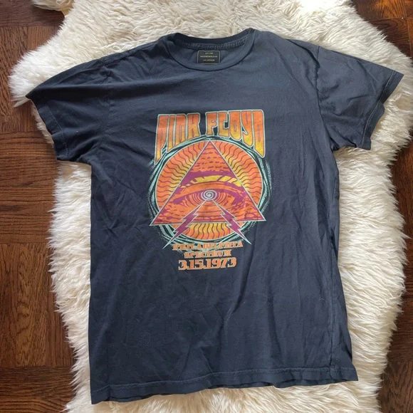 Free People x Retro Brand Pink Floyd Philadelphia Spectrum 1975 tee size small - Picture 2 of 8